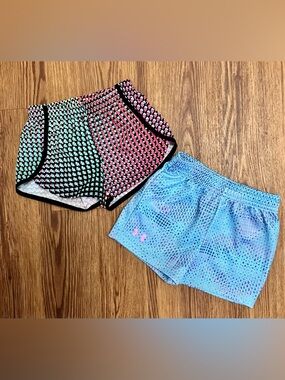 Under Armour Blue Performance Girls' Shorts and Nike DriFit